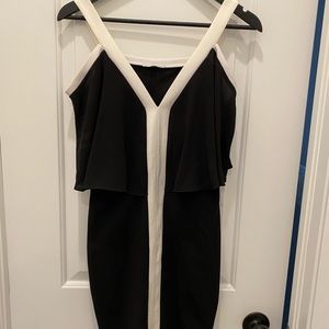 Black and white Zara size M dress